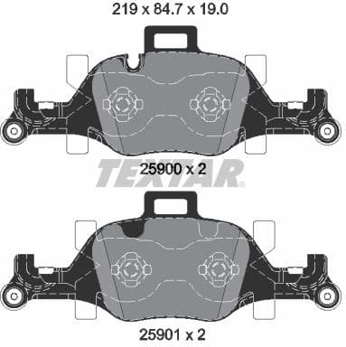 Brake Pad Set, disc brake 2590002