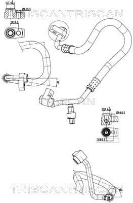 High/Low-pressure Line, air conditioning 9010 16021
