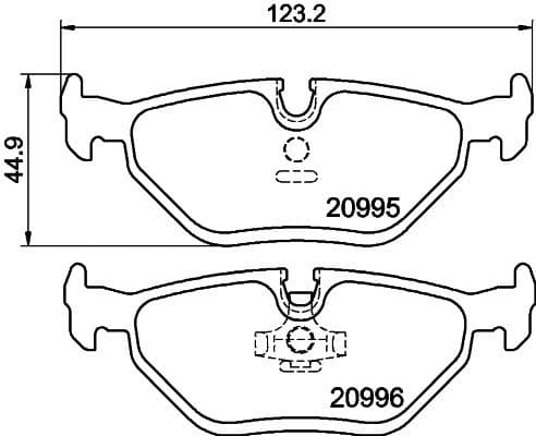 Brake Pad Set, disc brake 8DB 355 007-421 - image 4