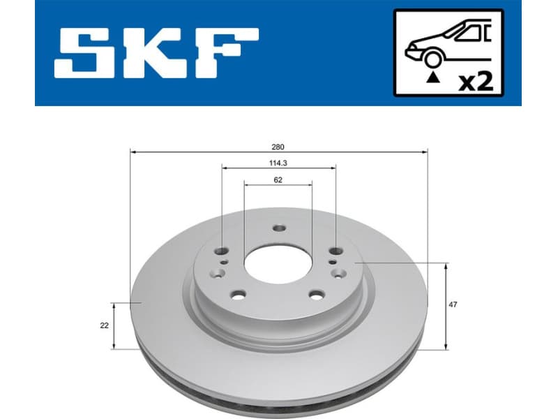 Brake Disc VKBD 81141 V2 - image 2