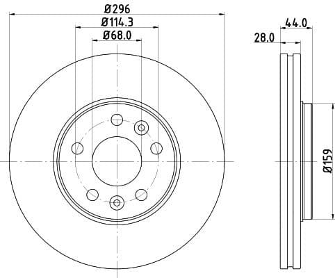 Brake Disc PRO 8DD 355 122-601 - image 4