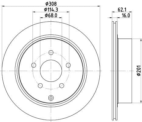Brake Disc PRO 8DD 355 118-811 - image 4