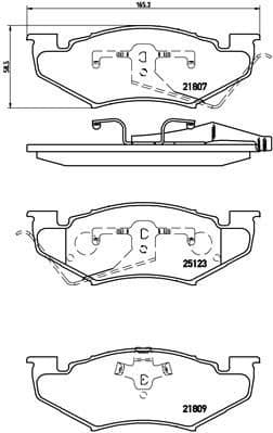 Brake Pad Set, disc brake PRIME LINE P 11 020