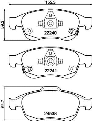Brake Pad Set, disc brake 8DB 355 023-251 - image 4