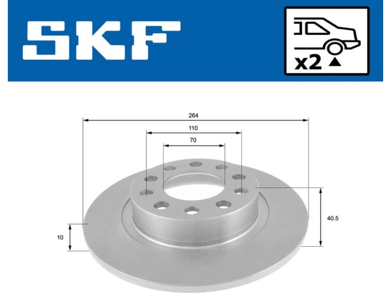 Brake Disc VKBD 90359 S2 - image 2