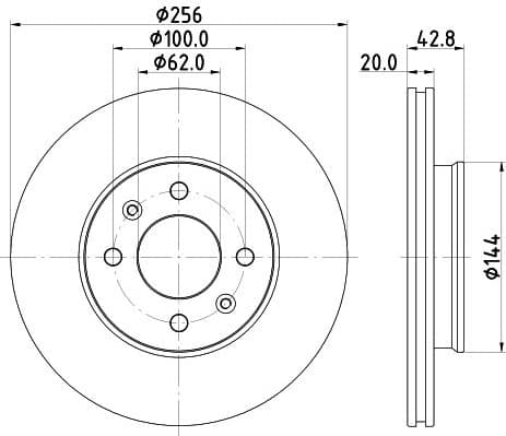 Brake Disc PRO 8DD 355 130-001