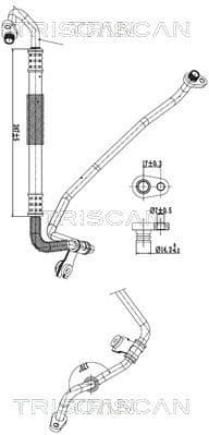 High/Low-pressure Line, air conditioning 9010 28029