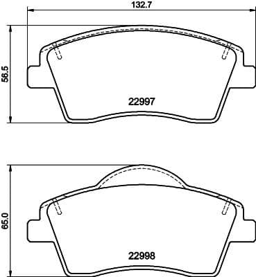 Brake Pad Set, disc brake 8DB 355 040-351