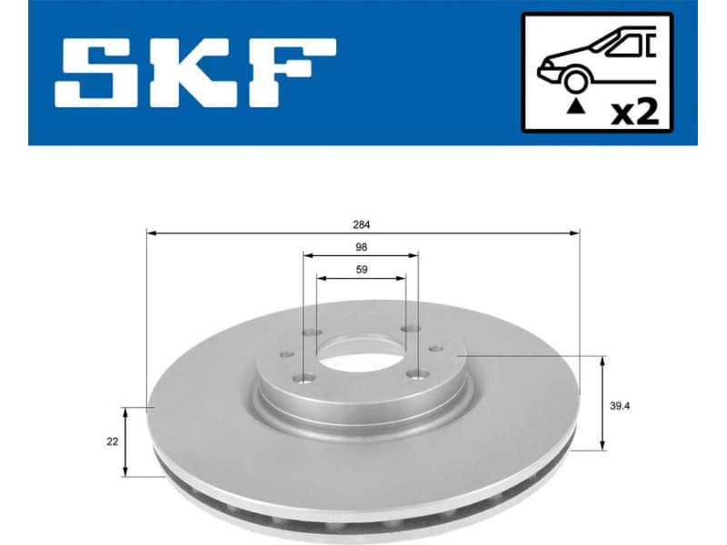 Brake Disc VKBD 80699 V2 - image 2