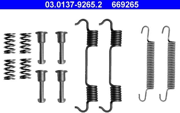 Accessory Kit, parking brake shoes 03.0137-9265.2 - image 2