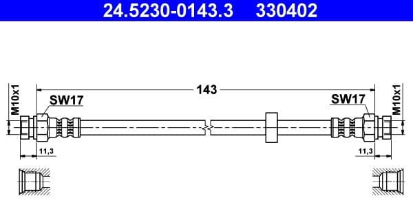 Brake Hose 24.5230-0143.3 - image 2