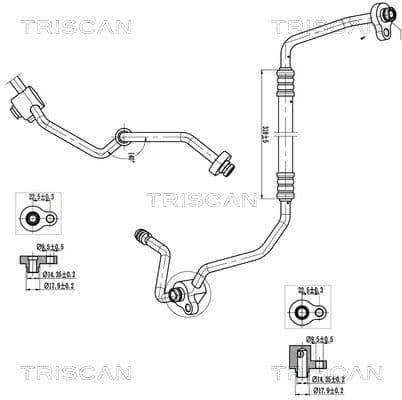 High/Low-pressure Line, air conditioning 9010 16009