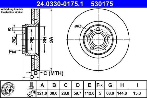 Brake Disc PowerDisc 24.0330-0175.1 - image 2