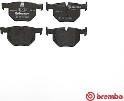 Brake pads rear, Top Quality P06033 - image 4