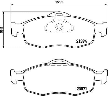 Brake Pad Set, disc brake PRIME LINE P24037 - image 3
