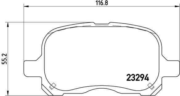 Brake Pad Set, disc brake PRIME LINE P83044 - image 3