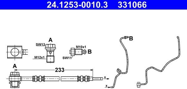 Brake Hose 24.1253-0010.3 - image 2