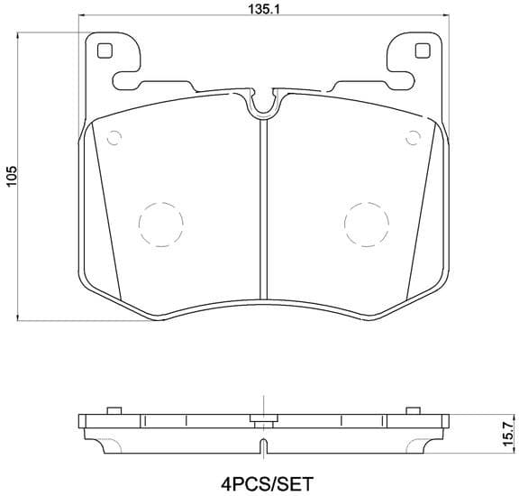Brake Pad Set, disc brake PRIME LINE P 44 030 - image 2