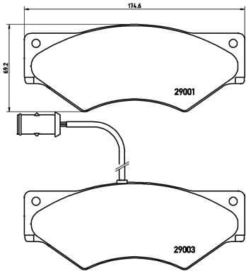 Brake Pad Set, disc brake PRIME LINE PA6007 - image 2