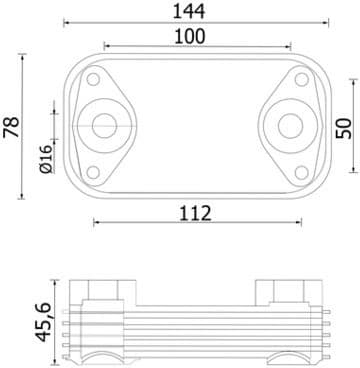 Oil Cooler, engine oil BEHR CLC320000S