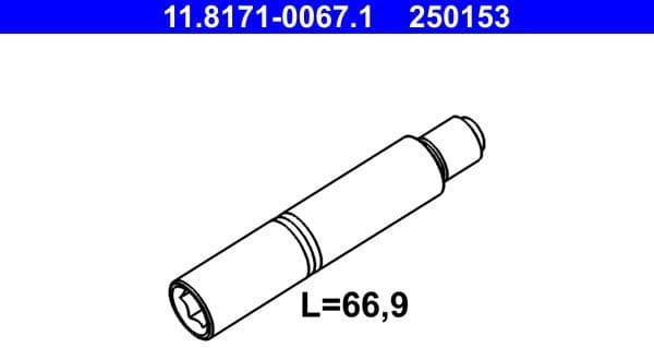 Guide Bolt, brake caliper 11.8171-0067.1 - image 2