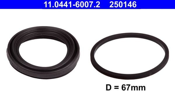 Seal Kit, brake caliper 11.0441-6007.2 - image 2