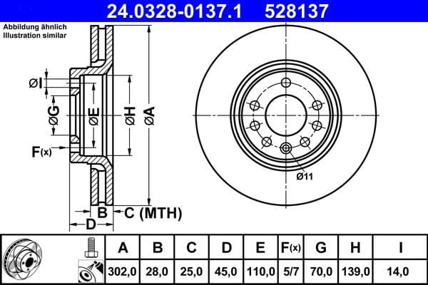 Brake Disc PowerDisc 24.0328-0137.1 - image 2