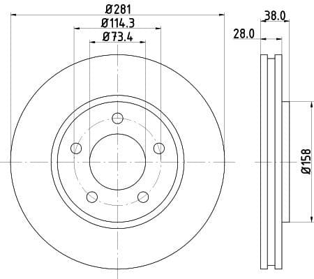 Brake Disc 8DD 355 107-891 - image 4