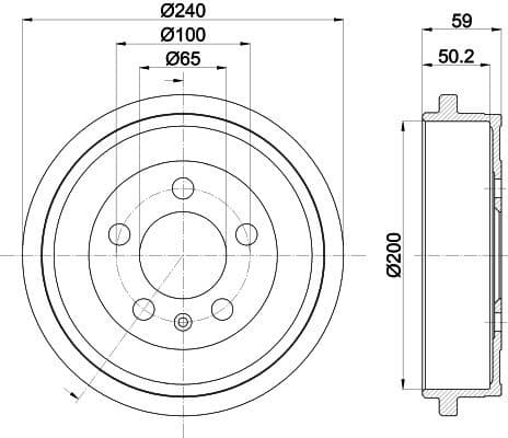 Brake Drum 8DT 355 300-371 - image 4