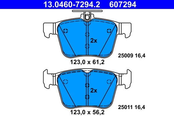 Brake Pad Set, disc brake 13.0460-7294.2 - image 2