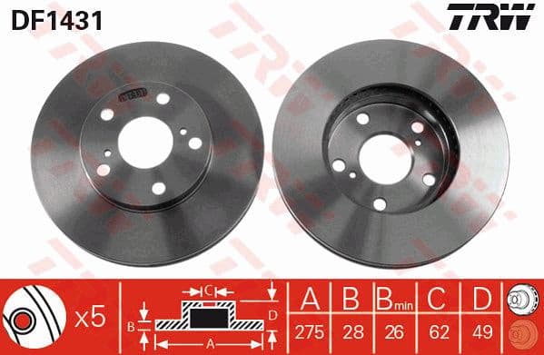 Brake Disc DF1431