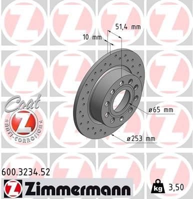 Brake Disc SPORT BRAKE DISC Z 600.3234.52