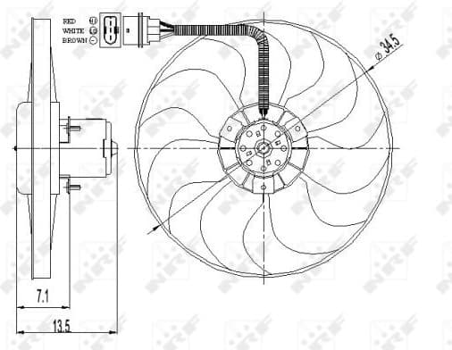 Fan, engine cooling 47397