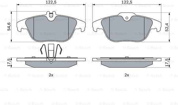 Brake Pad Set, disc brake 0986494162 - image 6