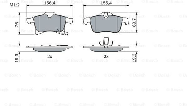 Brake Pad Set, disc brake 0986424707 - image 7