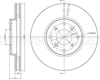 Brake discs kit front (2pcs) 23-0582