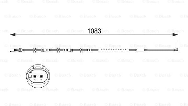 Warning Contact, brake pad wear 1987473500 - image 2