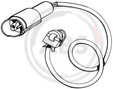 Warning Contact, brake pad wear 39564