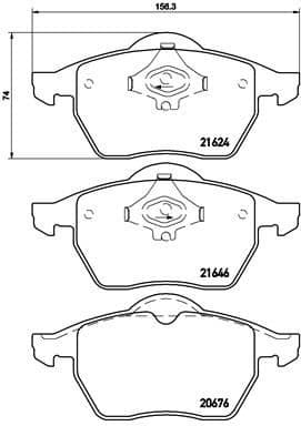 Brake Pad Set, disc brake PRIME LINE P85036 - image 3
