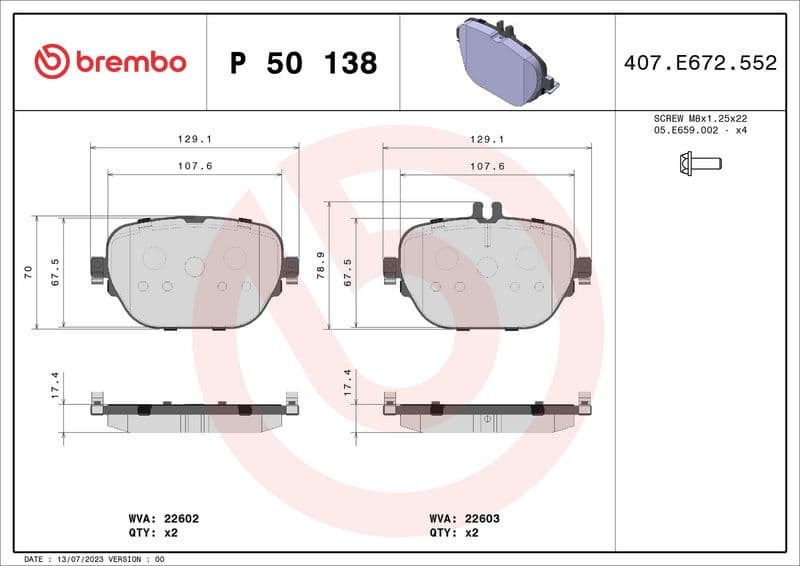 Brake Pad Set, disc brake PRIME LINE P50138 - image 3