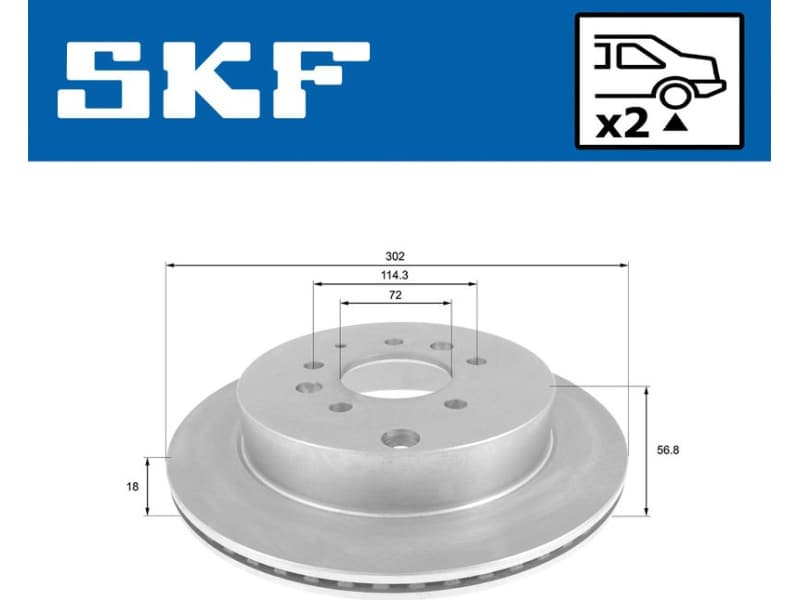 Brake Disc VKBD 90747 V2 - image 2