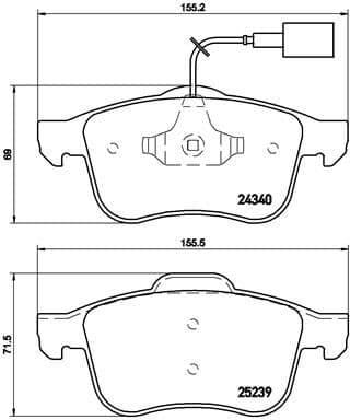 Brake Pad Set, disc brake PRIME LINE P23132 - image 3