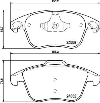 Brake Pad Set, disc brake PRIME LINE P61117 - image 3
