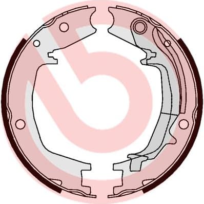 Brake shoes handbrake, Top Quality S30527 - image 3