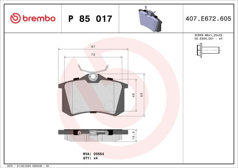 Brake Pad Set, disc brake PRIME LINE P85017 - image 3