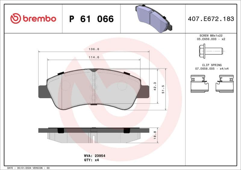Brake Pad Set, disc brake XTRA LINE P61066X - image 3