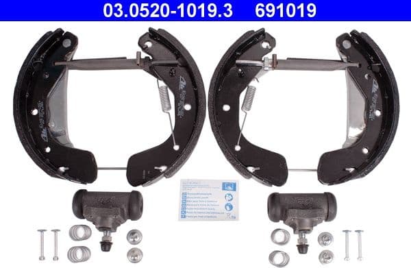 Brake Shoe Set Original ATE TopKit 03.0520-1019.3 - image 2