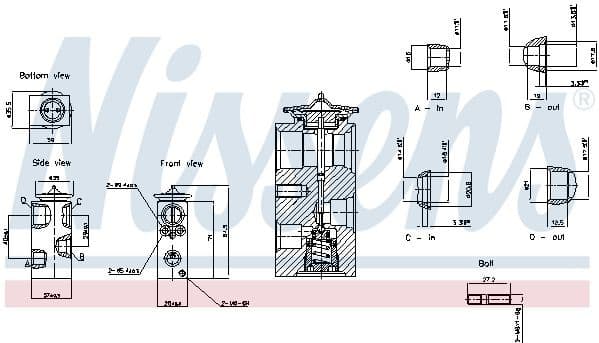 Expansion Valve, air conditioning 999460 - image 6