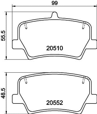 Brake Pad Set, disc brake 8DB 355 039-391