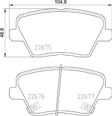 Brake Pad Set, disc brake PRIME LINE P30109 - image 3
